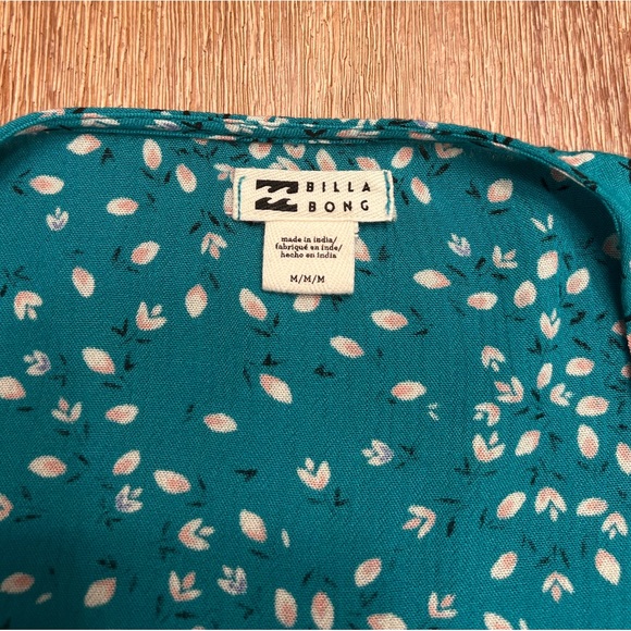 Billabong Wild Gaze Wrap Top in Sea Green Medium - Picture 4 of 6